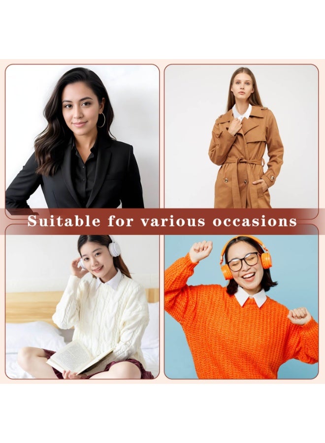 Daytoyz Half Shirt Blouse Fake Collar Detachable Dickey Collar Faux False Collar - Image 2